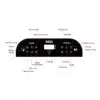 A diagram illustrating the functions of an advanced REDi Renew controller for a red light therapy panel., led red light therapy, redlight healing